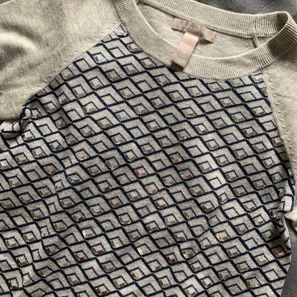 Banana Republic Mirrored Fish Eye Sequin Top 🐟 - Picture 3 of 5